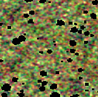 This image shows the subtraction of stars from a deep-integration 2MASS image