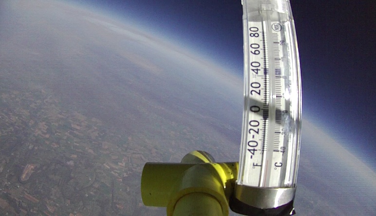 Thermometer in space