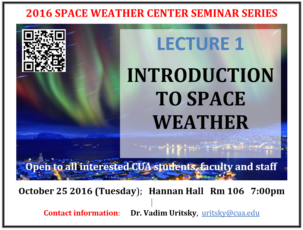 Lecture 1: Introduction to Space Weather