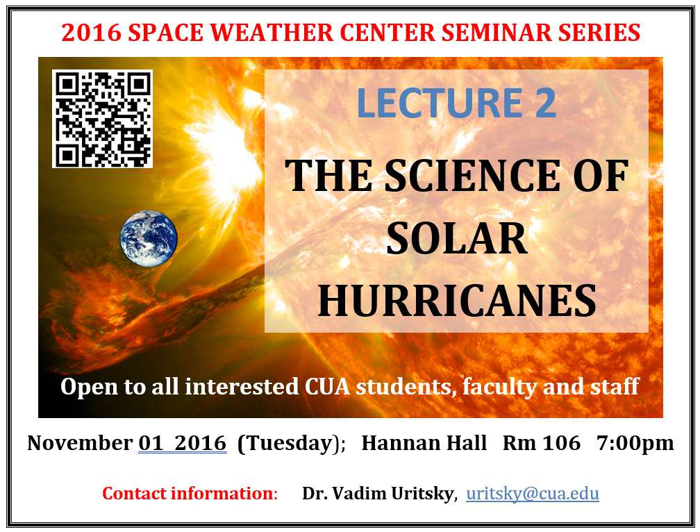 Lecture 2: The Science of Solar Hurricanes